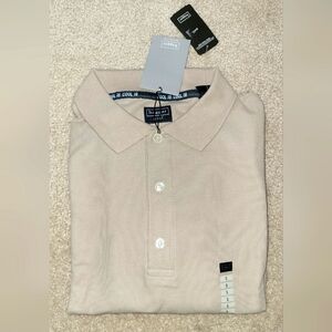 New Haggar Cool 18 golf polo men's size XL color sand. Small mark on front.